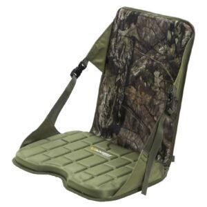 Enhance your hunting experience with the Vanish EVA Hunting Seat with back. This self-supporting, soft EVA foam cushion offers superior comfort and back support anywhere. Easily attach it to your pack, belt loop, or treestand with the adjustable webbing strap. Discover the ultimate comfort with the Vanish EVA Cushion at RifleReception today!