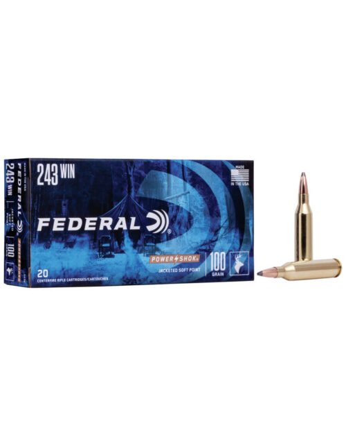 federal ammunition 243 winc, federal ammunition 243 winchester near me, riflereception available, FEDERAL AMMUNITION 243 WIN 100GR SP