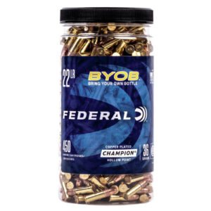 FEDERAL BYOB 22 LR 36 GR COPPER PLATED HOLLOW POINT 450 RDS