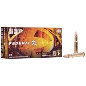 federal fusion 30-30, federal fusion 30-30 ammo 170 gr, federal fusion 30-30 ballistics, federal fusion 30-30 ammo, FEDERAL FUSION 30-30 WIN 170 GR 20 RDS