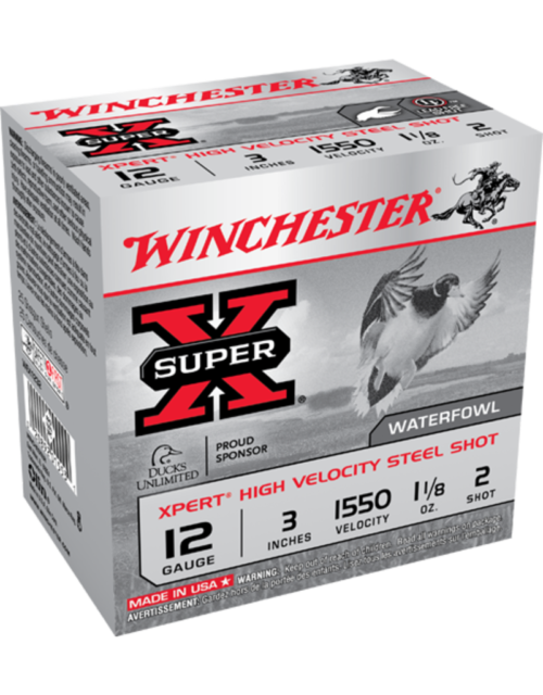 WINCHESTER SUPER-X STEEL 12GA 3 1 1/8OZ #2 - 25 RDS